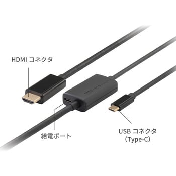 RS-UCHD4K60-1M USB Type-C to HDMI 変換ケーブル(PD対応・1m) 1個