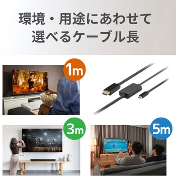 USB Type-C to HDMI 変換ケーブル(PD対応・3m) ラトックシステム