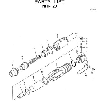 ニードルスケーラ NHR-20 部品 日本ニューマチック工業