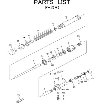 サンドランマ F-2(R) 部品 日本ニューマチック工業
