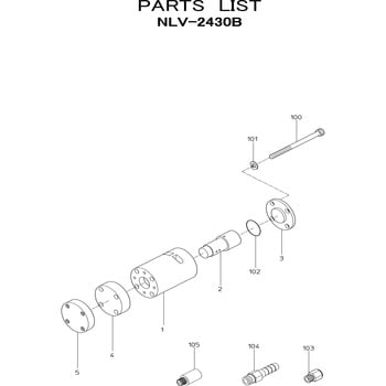 17512870 エアーバイブレータ NLV-2430B 部品 日本ニューマチック工業 ピストン - 【通販モノタロウ】