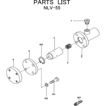 エアーバイブレータ NLV-55 部品 日本ニューマチック工業