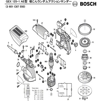 GEX125-1吸塵ランダムアクションサンダー | ボッシュ