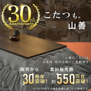 GYTA-F120(DB) 家具調こたつ 長方形 1台 YAMAZEN(山善) 【通販