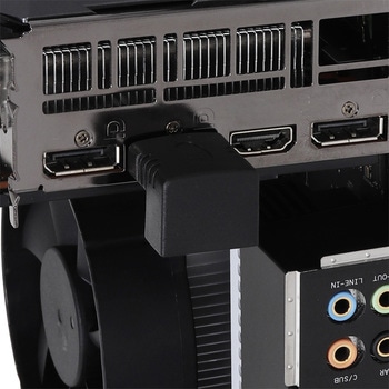 DisplayPort変換アダプタ 下L型 アイネックス