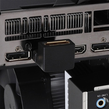 DisplayPort変換アダプタ 上L型 アイネックス