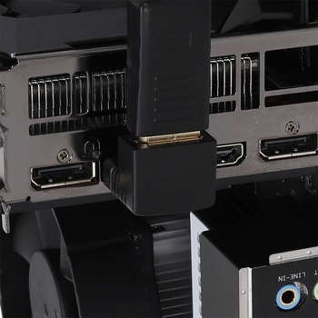 DisplayPort変換アダプタ 上L型 アイネックス