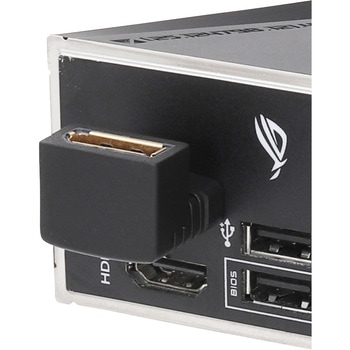 DisplayPort変換アダプタ 上L型 アイネックス