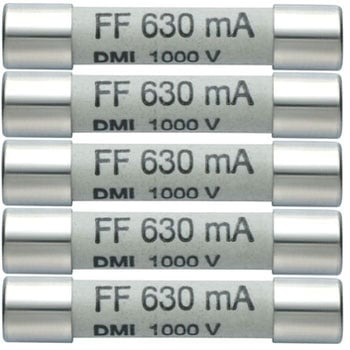 ヒューズセット(5個) 630mA/1000V testo(テストー)