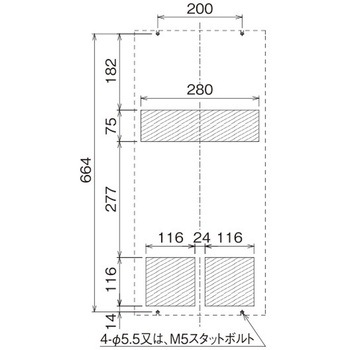 ボックスファン 盤内側面取付型 オーム電機(配線パーツ)