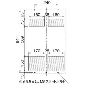 ボックスファン 盤内側面取付型 オーム電機(配線パーツ)