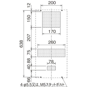 ボックスファン 盤外側面取付型 オーム電機(配線パーツ)