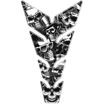 20594N Tank Protector Skull Party Black & White | 20594 Puig