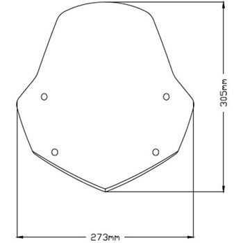 Puig ウインドシールド Naked New Generation Sport | 3767 Puig (プーチ)