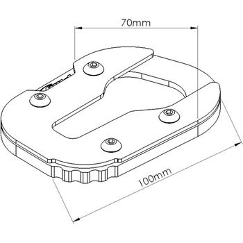 KICKSTAND EXTENSION FOR BMW F900R 2020 | 20418 Puig (プーチ)