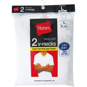 ヘインズ VネックTシャツ2枚入 ヘインズ(Hanes)