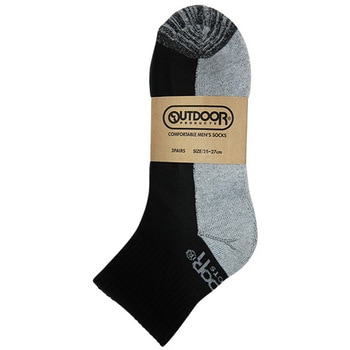 アウトドア クォーターソックス3足組 OUTDOOR