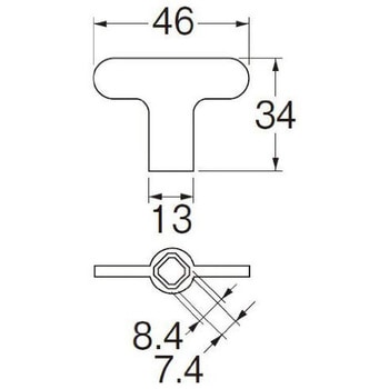 共用水栓カギ SANEI