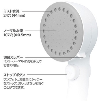 ミストストップシャワーヘッド SANEI