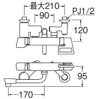 SK181DC-3U-13 サーモシャワー混合栓 1個 SANEI 【通販モノタロウ】