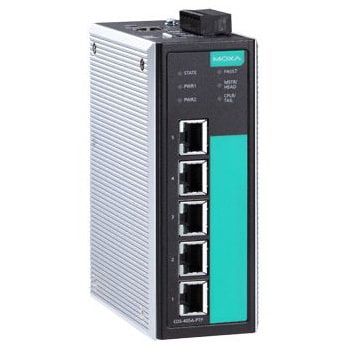 MOXA EDS-G205A-4PoE-T 5ポート(IEEE 802 3af/at PoE+ポートx4)フル