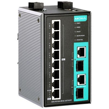 8+2Gポート ギガビットPoE+マネージドイーサネットスイッチ Tモデル MOXA