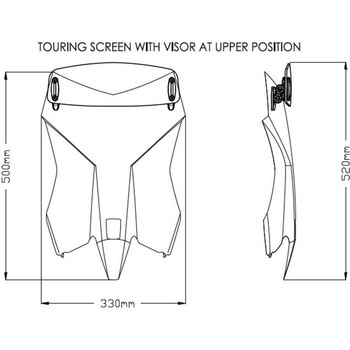 ツーリング ウインドシールド WITH VISOR FOR KTM 390 ADVENTURE 2020 | 20415 Puig (プーチ)
