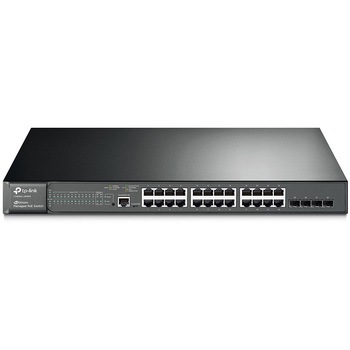 JetStream 24-Port Gigabit L2 Managed PoE+ Switch with 4 SFP Slots TP-LINK