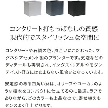 マグネシアプランター"TEXTURE"(テクスチャー)角型50cm 住まいスタイル