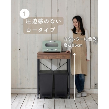レンジ台 ゴミ箱上ラック YAMAZEN(山善)
