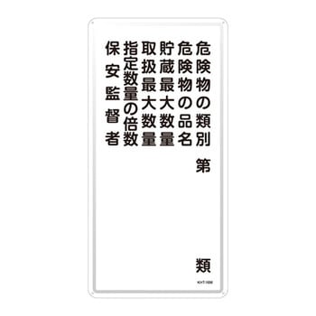 危険物標識(タテ) 日本緑十字社