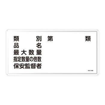 危険物標識(ヨコ) 日本緑十字社