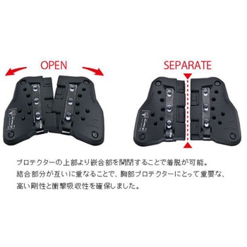 TECCELL セパレート チェストプロテクターボタン RSタイチ