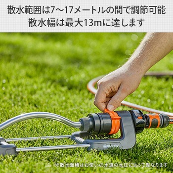 首振式スプリンクラー デジタル流量計付き 18354-20 GARDENA(ガルデナ)