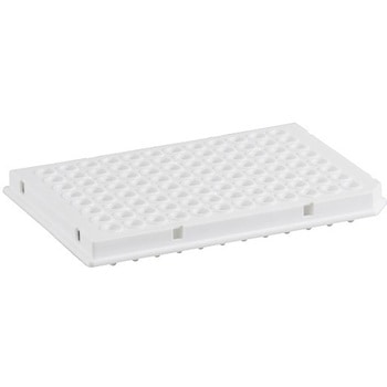 96ウェルPCRプレート ハーフスカート 0.1mL ホワイト1箱 10枚入 WATSON