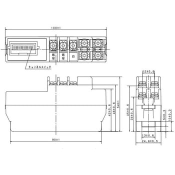 中央監視用端末器 4制御4監視 リモコンブレーカ制御用 Panasonic(パナソニック)