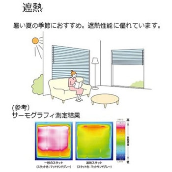 オーダー】ヨコ型ブラインド シルキーRDS 遮熱 ワンポール操作 1