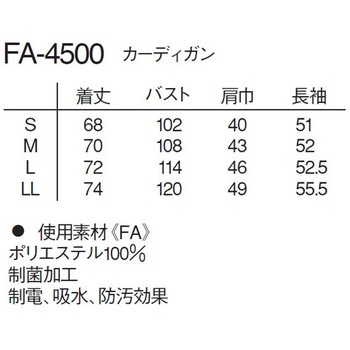 男女兼用カーディガン ナガイレーベン