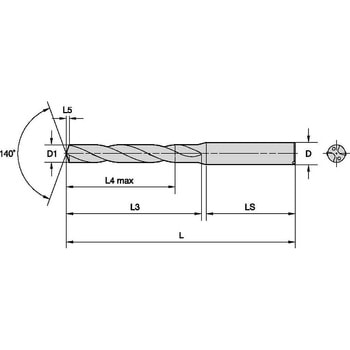 超硬ソリッドドリル VariDrill VDS202 WIDIA