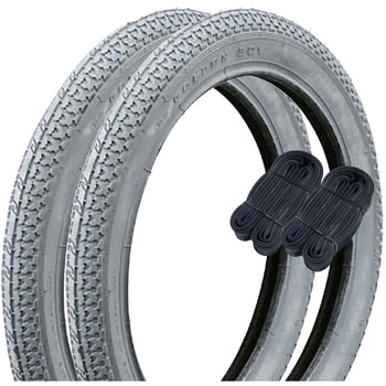 車椅子用グレータイヤ・チューブ各2本セット SHINKO(シンコータイヤ)