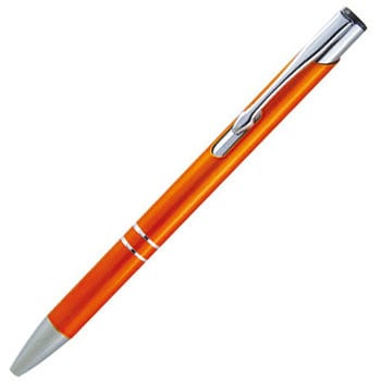【名入れ】油性ボールペン カームメタル0.5mm 茜 100本セット ジャストコーポレーション