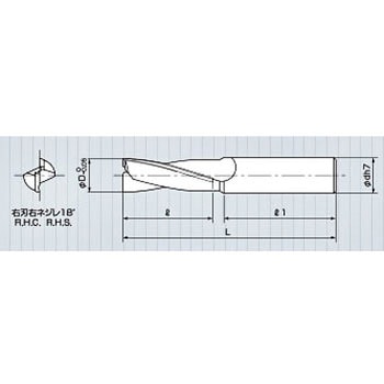 付刃ロングビックエンドミル2枚刃 - 三洋工具