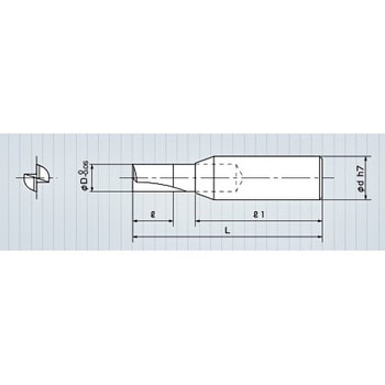 先ムクスロッチングエンドミル 三洋工具