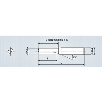ソリッドロングスロッチングエンドミル 三洋工具