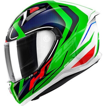 50.8 RACER ホワイト / グリーン / ブルー サイズ L GIVI(ジビ)