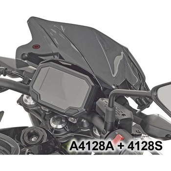 A4128A マウンティングキット ウインドスクリーン 1176A Kawasaki Z900 20 or ウインドスクリーン 4128S on Kawasaki Z650 20 GIVI(ジビ)