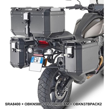 Aluサイドケース Trekker Outback(トレッカーアウトバック) 37 左側 Monokey GIVI(ジビ)