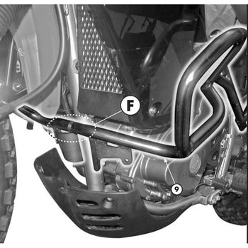 Crash bars for Kawasaki KLR 650 Enduro (0720) GIVI(ジビ)