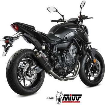 GP スリップ オン ブラックステンレス YAMAHA MT 07 (2014  2016) MIVV (ミヴ)