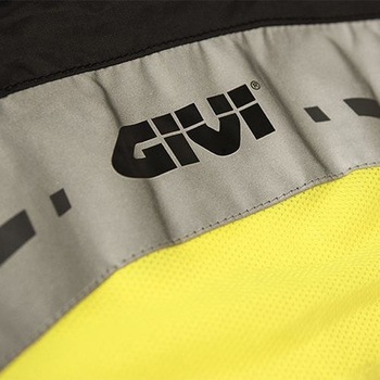 High visibility vest with reflective bands Fluo Yellow L/XL - GIVI(ジビ)